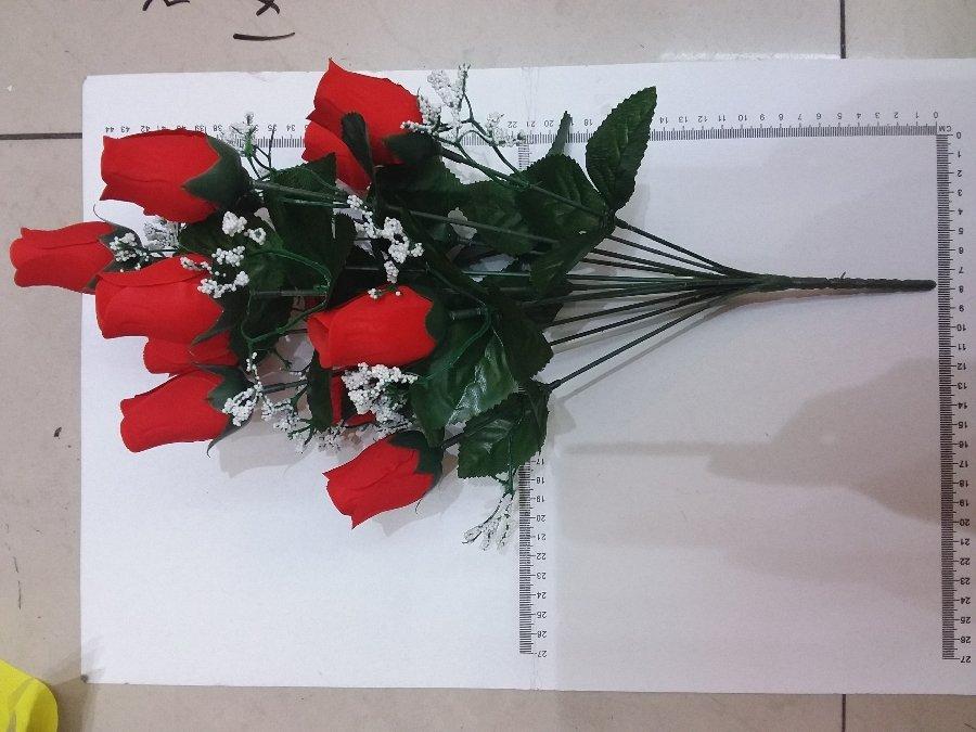 ROSA DE PANA RAMO X 12 PCS ROJO#E4