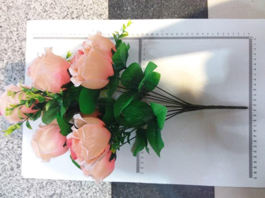 ROSA ARTIFICIAL RAMO 10 PCS COLORES X#L5