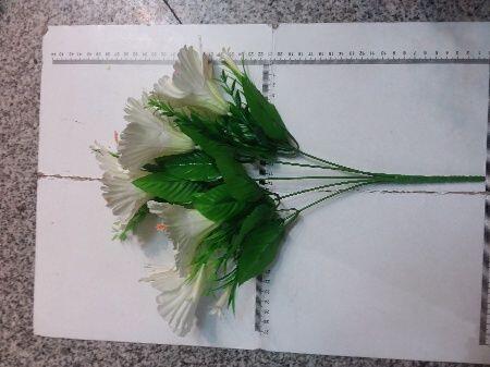 FLOR ARTIFICIAL 5 FLORES COLORES 37CM