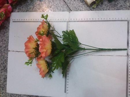FLOR ARTIFICIAL RAMO 5 FLORES 35.5CM