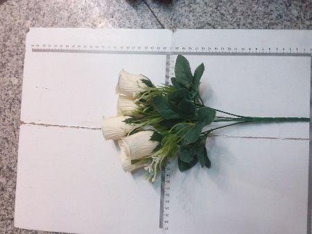 ROSA ARTIFICIAL RAMO 5 FLOR 29CM