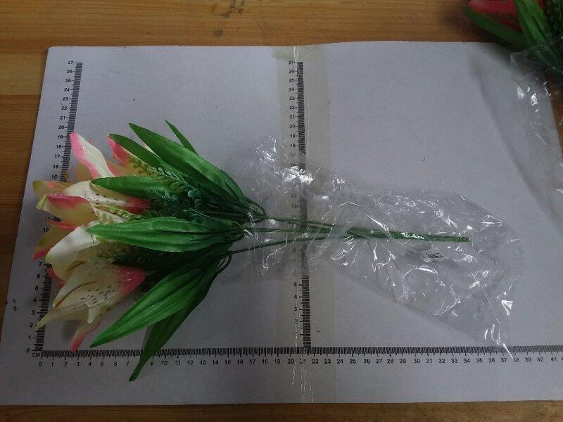 FLOR ARTIFICIAL RAMO × 5 FLORES 37CM