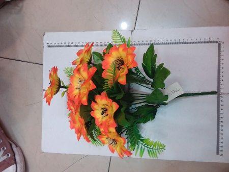 FLOR EN RAMO × 12 FLORES COLORES 40CM