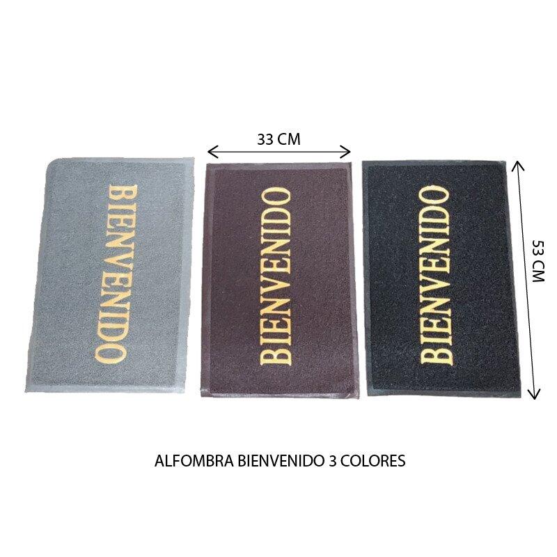 ALFOMBRA 33X53CM BIENVENIDO 3 COLORES