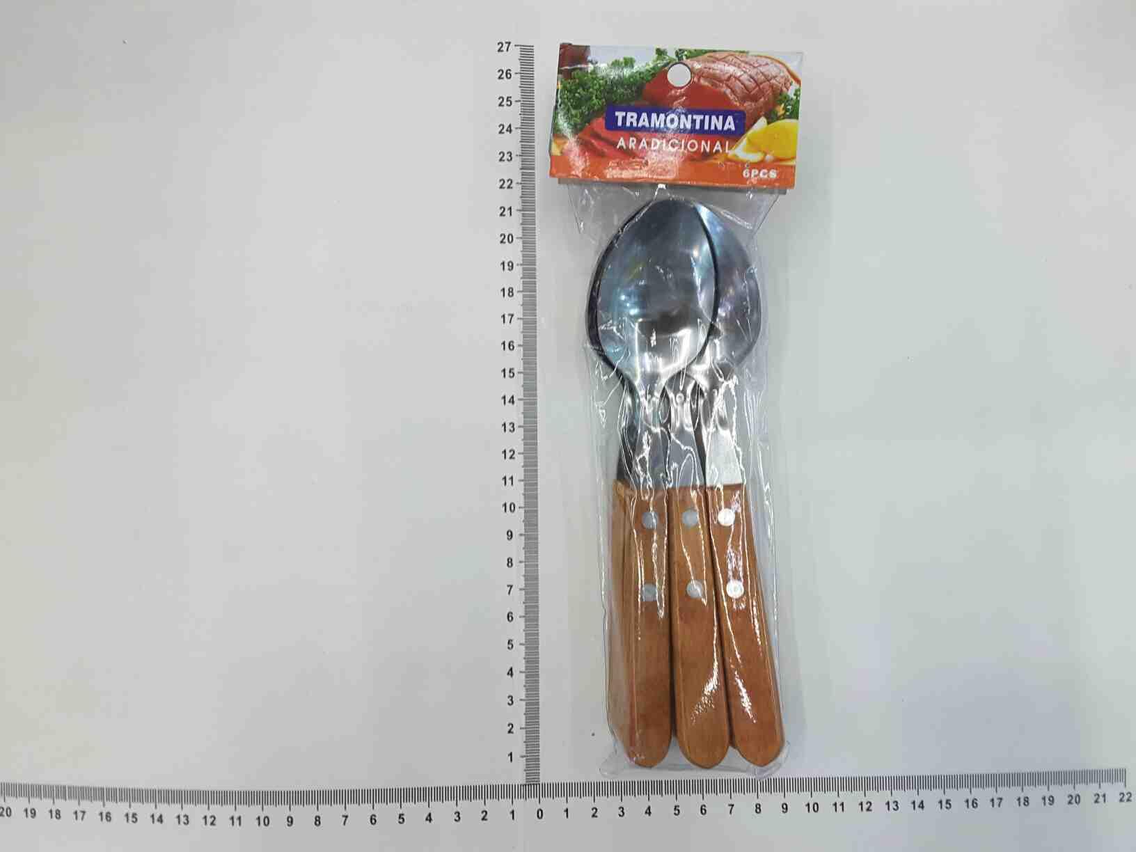 CUCHARA 1.2MM INOX AISI410, 6PCS PVC BAG SUCCESS