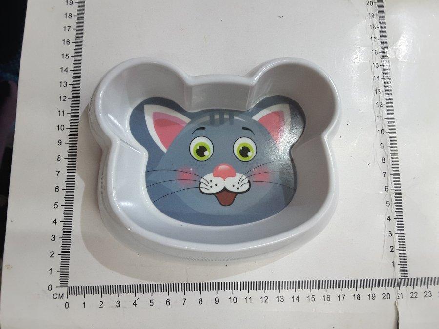 PLATO PARA MASCOTA PLASTICO 16X12CM