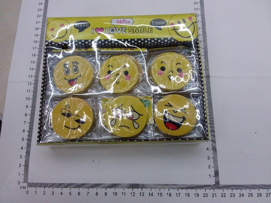 BORRADOR DE FELIZ CARA X36PCS 09