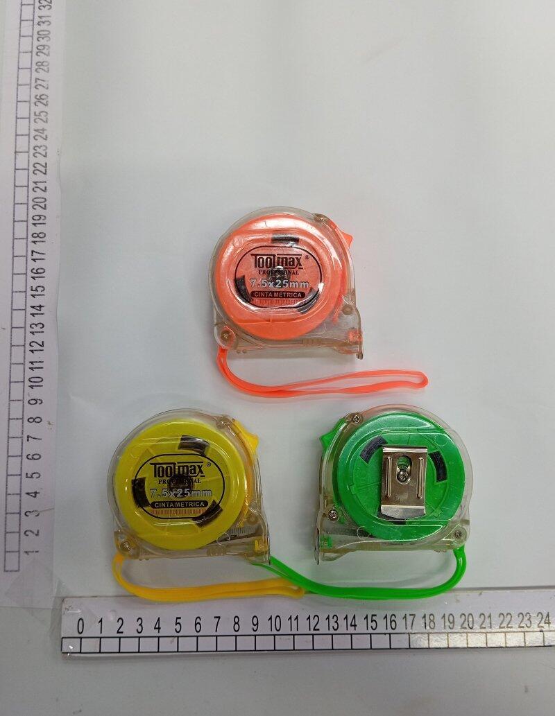 WINCHA TRANSPARENTE 7.5X 25MM TOOLMAX