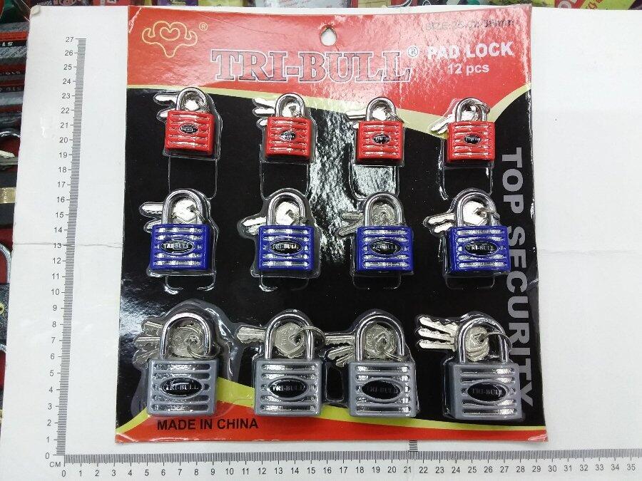 CANDADO COLORES X12PCS #01