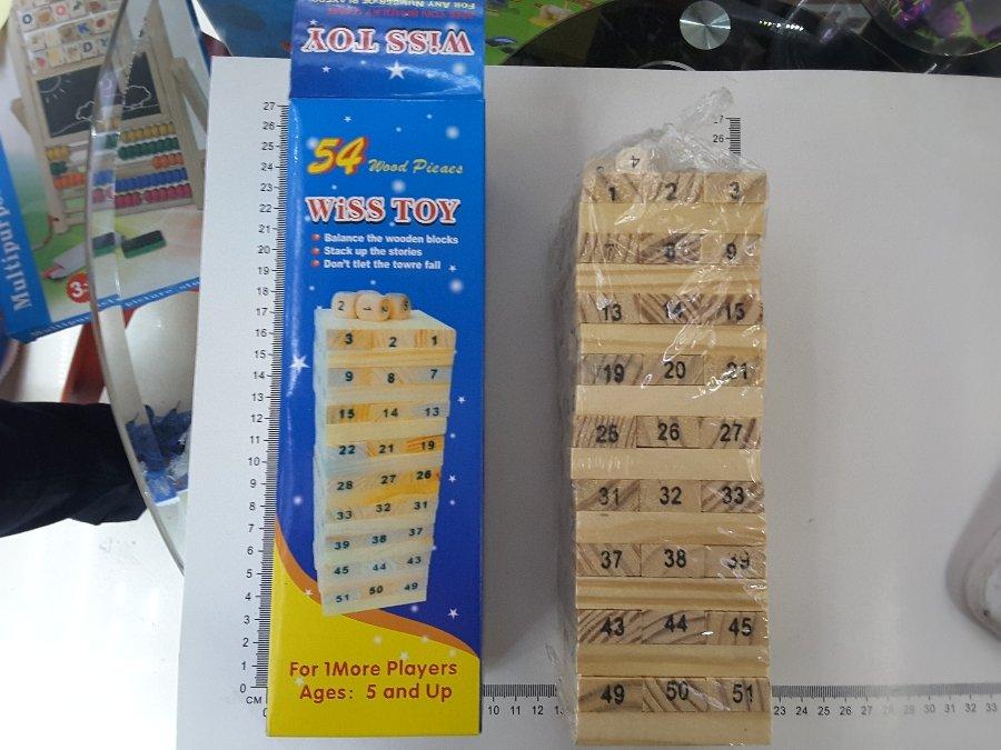 JENGA MADERA 22X7CM 54PCS